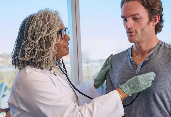 physician and patient